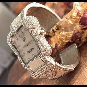 Victoria Wieck Beverly Hills White Cuff Watch
